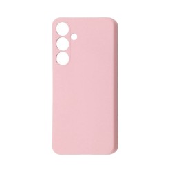 Capa de Silicone com Moldura de Câmera para Samsung Galaxy S24 Rosa Capa de Silicone com Moldura de Câmera para Samsung Galaxy S24 Rosa